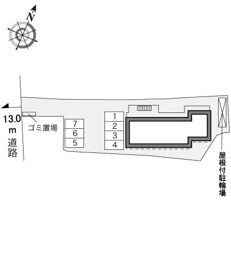 ★手数料０円★富田林市若松町西　月極駐車場（LP）